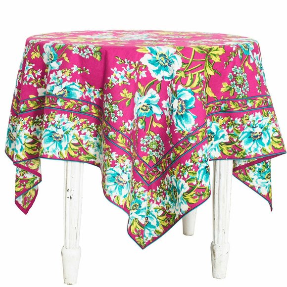 April Cornell Tablecloth Water Lily 54x54 NWT - Picture 4 of 4